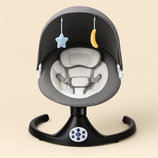 1️⃣ Leżaczek Elektryczny – Kojące kołysanie, które uspokaja Twojego maluszka